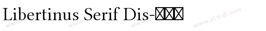 Libertinus Serif Dis字体转换
